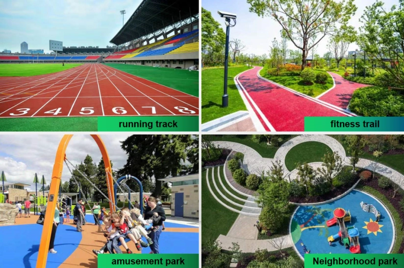 New Eco-Friendly Synthetic Water-Based Runway Top Coat Courts Sports Surface Flooring Athletic Running Track