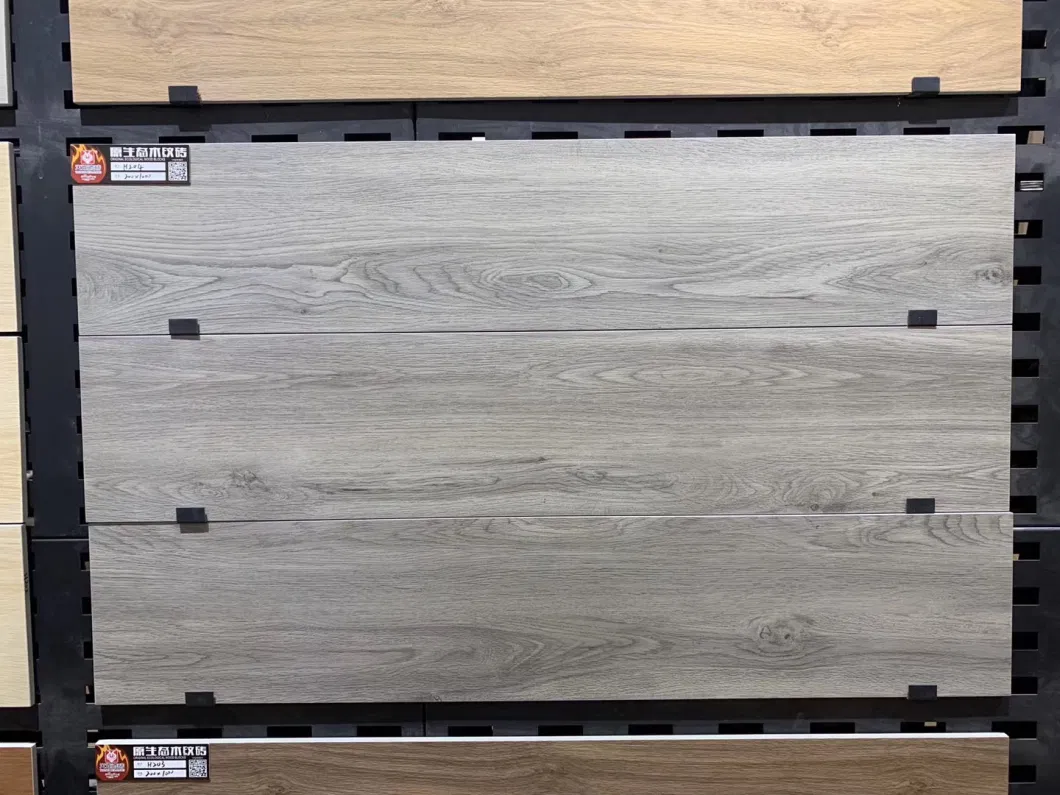 8X40 Anti Slip Brown Wood Look Tiles for Floor