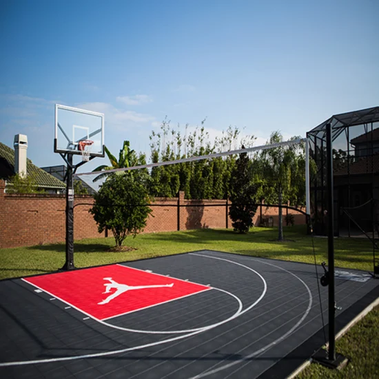 Used Basketball Flooring Residential Backyard Courts Flexible Sports Surface